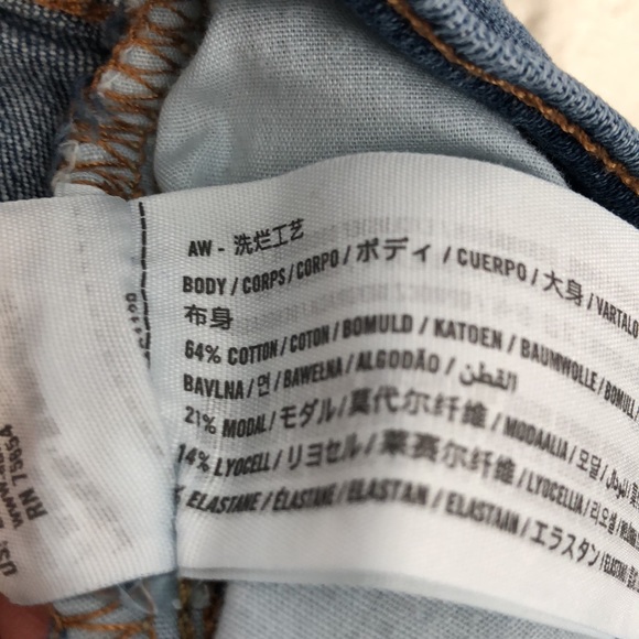 Abercrombie kids jeans Girls 9/10 straight leg dark blue denim jean EUC cotton - Picture 11 of 12